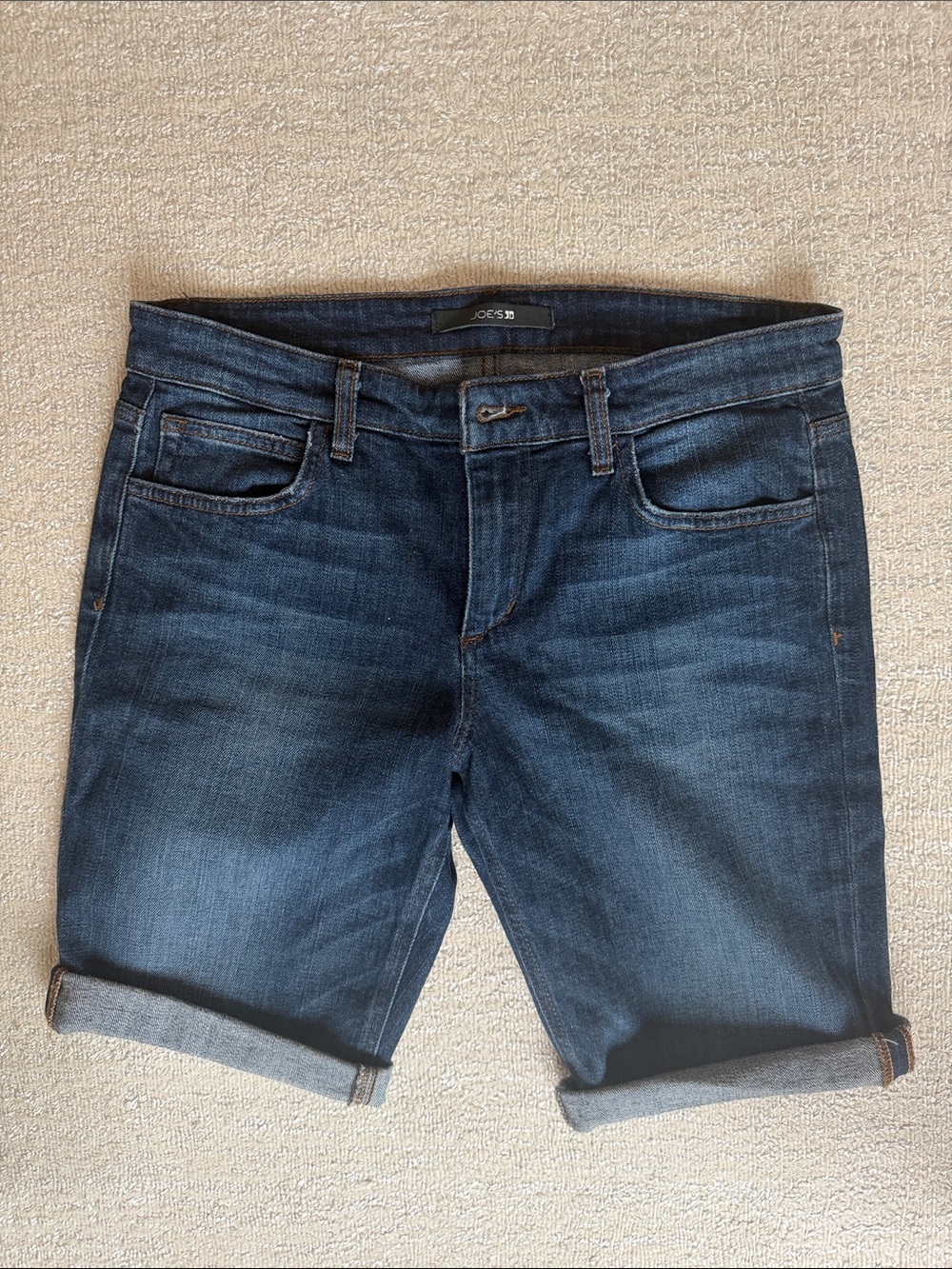 Joe's Jeans Boyfriend Rolled Hem Denim Shorts